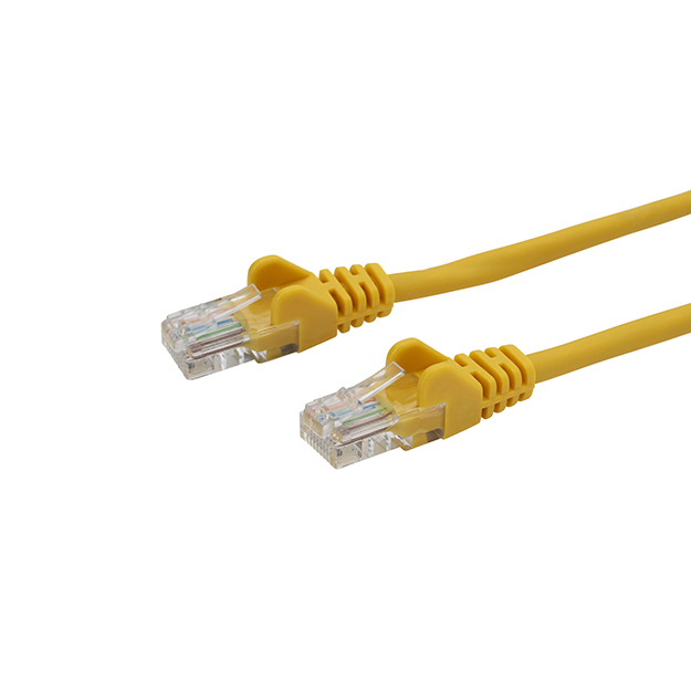 RJ45 CAT6 UTP Stranded Flush Moulded LS0H Network Cable 24AWG - Yellow